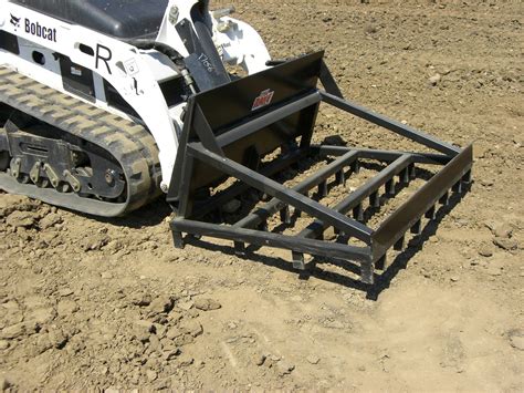 skid steer rake width